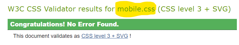 mobile-css-validate